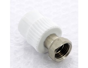 PP-R Муфта с накидной гайкой Белая 20-1/2 - фото - 2