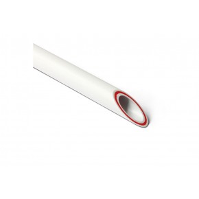 PP-R Труба армированная стекловолокном RUBIS SDR 6 Белая 25 - фото - 1