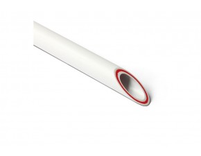 PP-R Труба армированная стекловолокном RUBIS SDR 6 Белая 25 - фото - 1