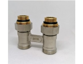 Узел нижнего подключения радиатора с шар.кранами прямой 1/2" х 3/4" (Вентильный) - фото - 4