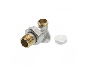 Вентиль на обратную подводку ,угловой R 1/2" х Rp 1/2" - фото - 1