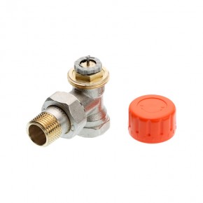 Термостат. вентиль угловой с предварительной настройкой R 1/2