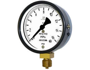 Мановакуумметр МВП-3У (-1-0-1,5кгс\см2) кл.т.1,5; М20х1,5 - фото - 1