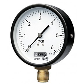 Манометр ДМ 02 (диам.50) 0-10 кгс/см2 - фото - 1