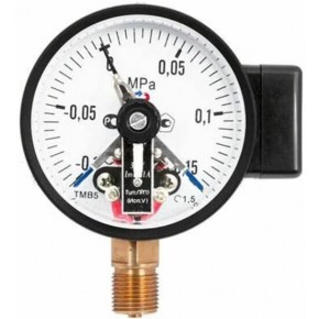 Манометр электроконт. ТМ-510Р.05 (0-1,6 кгс/см2) исп.V М20х1,5 кл.1,5 - фото - 3
