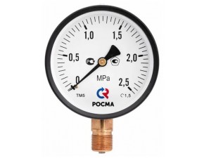 Манометр ТМ-510Р.00 (0-2,5 кгс/см2) М20х1,5 кл.1,5 - фото - 1