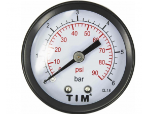 Манометр аксиального подключения 1/4"-6 бар - фото - 1