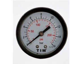 Манометр аксиального подключения 1/4"-16 бар - фото - 1