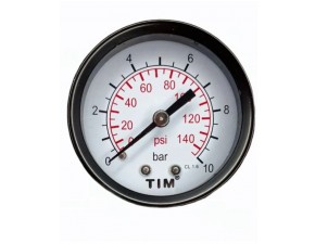 Манометр аксиального подключения 1/4"-10 бар - фото - 1