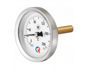 Термометр биметалл. с погружной гильзой БТ-31.211 (0-120*C) G1/2.46.2,5 63мм - фото - 1