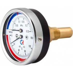 Термоманометр ТМТБ-31Т.1 (0-150*С)(0-6 кгс/см2) L 46мм G1/2, 2,5 - фото - 1