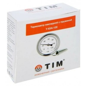 Термометр накладной с пружиной 1/4