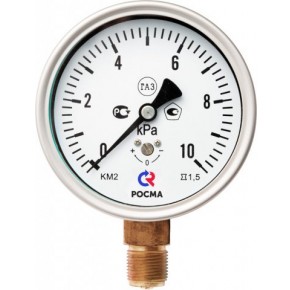 Манометр КМ-22Р 0-6 кПа М20х1,5 - фото - 1