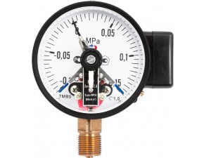 Манометр электроконт. ТМ-510Р.05 (0-2,5 кгс/см2) исп.V М20х1,5 кл.1,5 - фото - 1