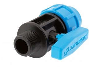 Кран шаровой ПНД 25х3/4" Нр (Джилекс) - фото - 1