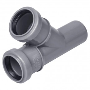 Тройник D40х40х45°, внутр - фото - 1