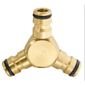 Тройник для разветвления или соединения, штуцерный, латунный// Palisad - фото - 2