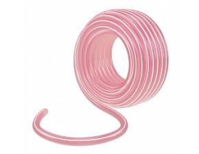 Шланг эластичный прозрачный розовый,3/4"-25 м//Palisad - фото - 1