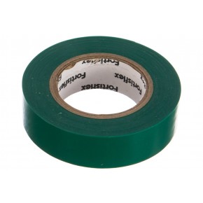 Изолента ПВХ 15 х 0.15 х 10 зеленая (Fortisflex) - фото - 5