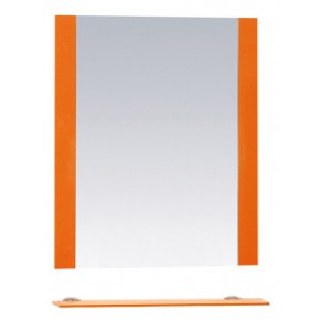 Жасмин -60 зеркало с полочкой Оранжевая пленка - фото - 2