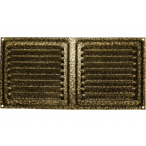 Решетка вентил.с сеткой 100*200 бронза - фото - 1