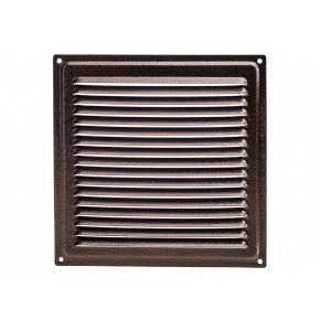 Решетка вентил.с сеткой 100*200 медь - фото - 1