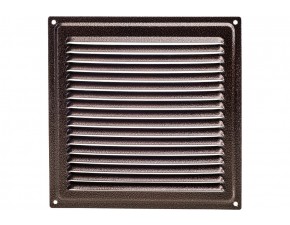 Решетка вентил.с сеткой 100*200 медь - фото - 1