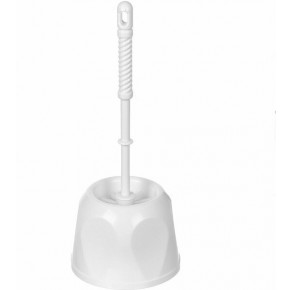 Ершик для унитаза МУЛЬТИПЛАСТИК, белый - фото - 1