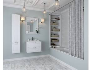 Зеркало Акватон Леон 65 дуб белый 1A187102LBPS0 - фото - 3