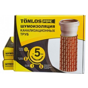TONLOS PIPE Комплект для шумоизоляции канализационных труб - фото - 3