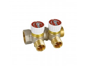 Арт. 227 Коллектор ручная регулировка 3 вых. 1" 227/87227PH06 - фото - 1