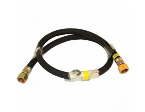 Гибкая подводка для газа 1,0м 1/2" в/в цвет чёрный - фото - 1
