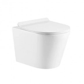 Azario Vento подвесной безоб.унитаз ,микр,48*37*36 - фото - 3