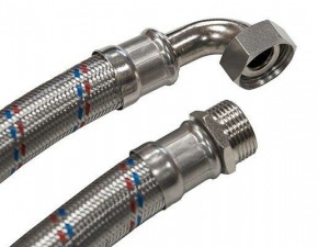 Подводка Гигант угловая 1" г-ш 120см - фото - 1