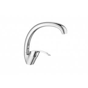 Decoroom Смеситель для кухни 1-руч. ,высокий излив хром - фото - 2