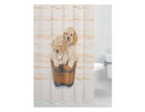 Штора для ванн Bath print DOG TWNS (собачки) 180*200 - 1 Штора для ванн Bath print DOG TWNS (собачки) 180*200 - фото - 1