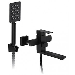 Смеситель д/ванны, кор нос, черный - фото - 3