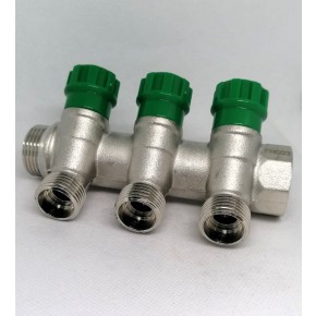 Коллектор регул.под 45* ,3 вых 3/4