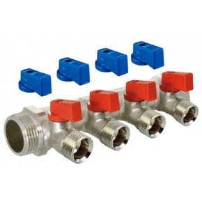 Коллектор никелиров. 4 вых 3/4