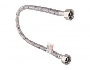Гибкая подводка с ниппелем из нержавеющей стали 1/2" г-г 150 см - фото - 3