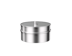 Заглушка тройника с к/о 200 ,Оц 0.50 (НАР) (RAL 3005) п/о - фото - 1