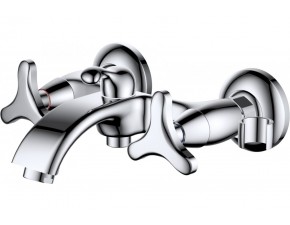 Смеситель для ванны с душем DK Hessen.Goethe DA1383241 короткий излив хром - фото - 2