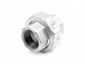 Соединитель прямой американка чугун оц. Ду 15 (1/2") ВР/ВР Fittex PLUS - фото - 1