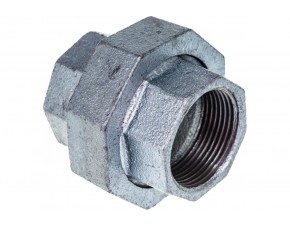 Соединитель прямой американка чугун оц. Ду 32 (1 1/4") ВР/ВР Fittex PLUS - фото - 2