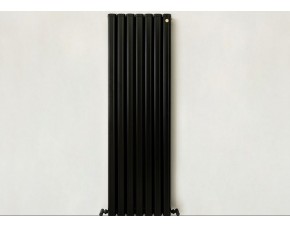 Алюминиевый радиатор вертикальный VERTIKAL 7 секц черный - фото - 1