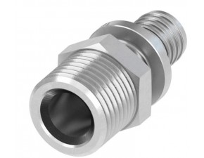 Соединение прямое с ниппелем 16 х 1/2", DR нерж - фото - 1