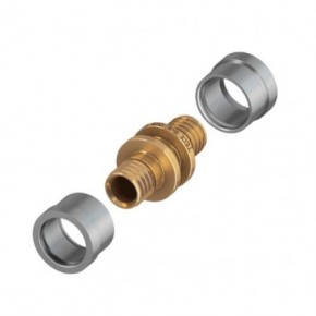 Соединение труба-труба 16 x 16 для труб SLQ PE-RT - фото - 1