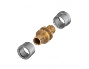 Соединение труба-труба 16 x 16 для труб SLQ PE-RT - фото - 1