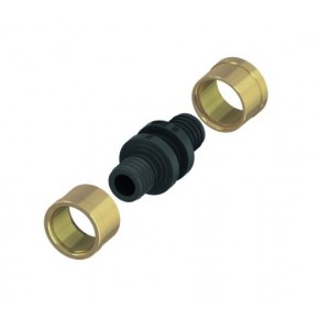 Соединение труба-труба 16 x 16 для труб SLQ PE-RT/AL/PE - фото - 1