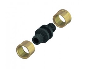 Соединение труба-труба 16 x 16 для труб SLQ PE-RT/AL/PE - фото - 1